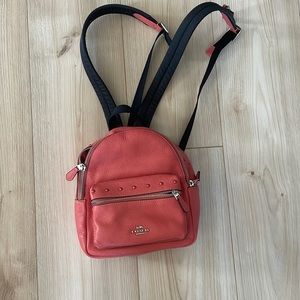 Coach Mini Backpack Coral